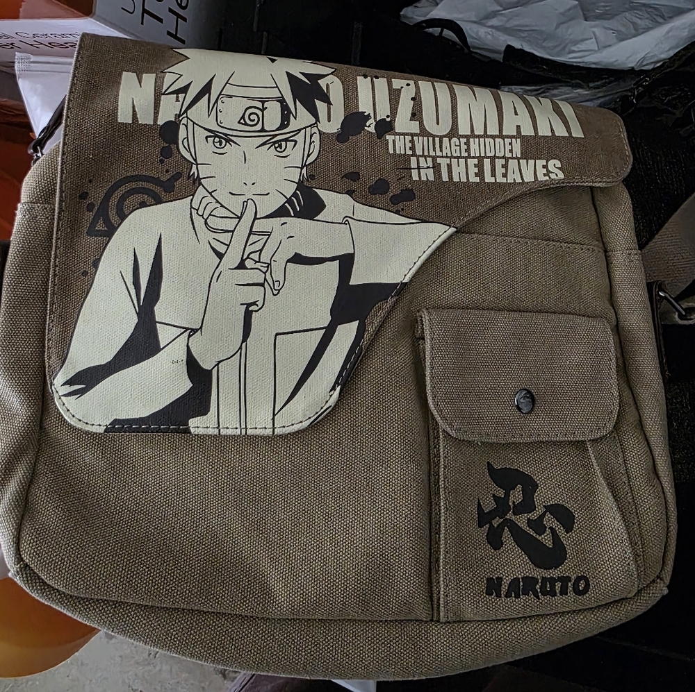 Tan Naruto Messenger Bag